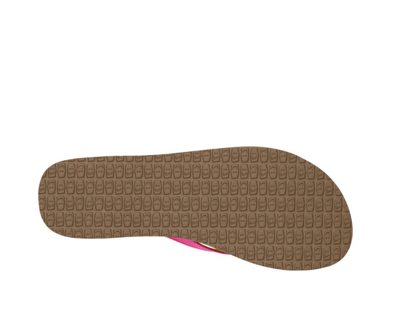 Sanuk Yoga Joy Women's Flip Flops Pink | Canada 68VRW